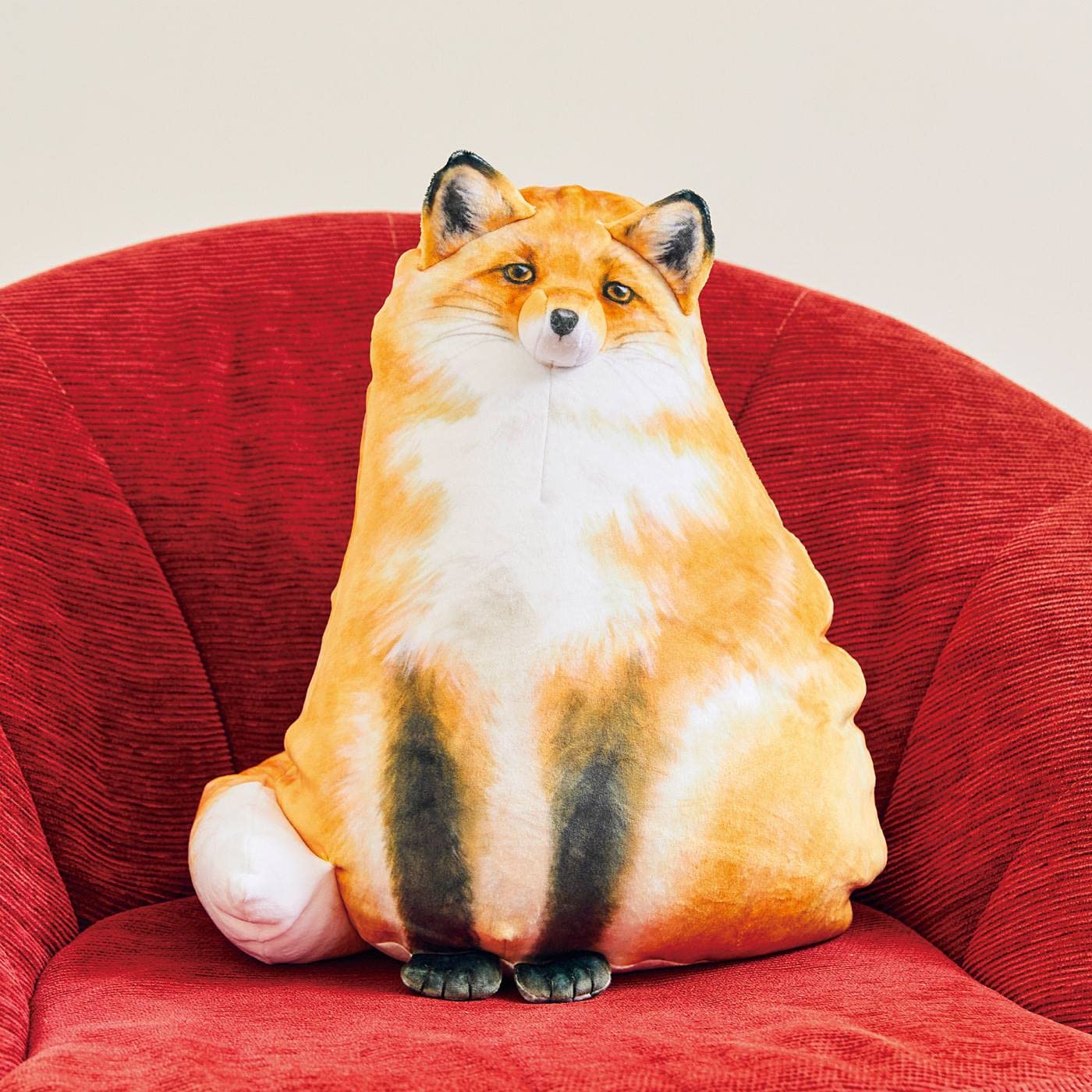 Sew Butiful Fox Plush Pillow – Cute Fox Stuffed Animal & Throw Pillow Gift for Girls, Boys, Kids