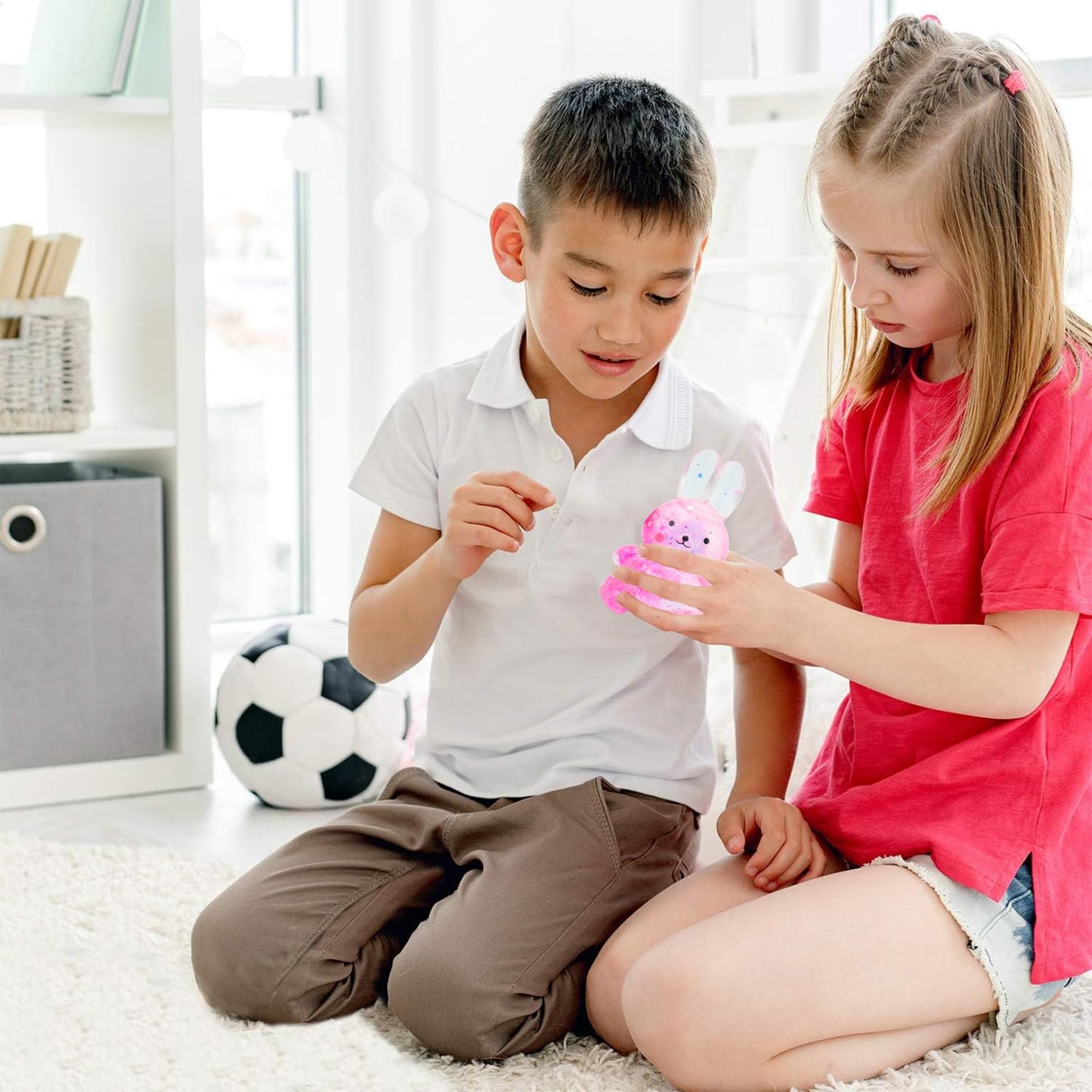 Sezua Squishy Rabbit Stress Ball — Sensory Fidget Toy for Desk and Gift Ideas