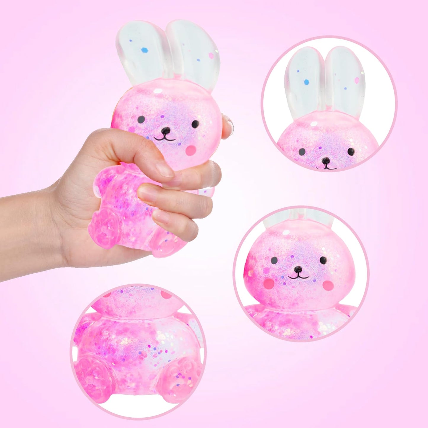 Sezua Squishy Rabbit Stress Ball — Sensory Fidget Toy for Desk and Gift Ideas