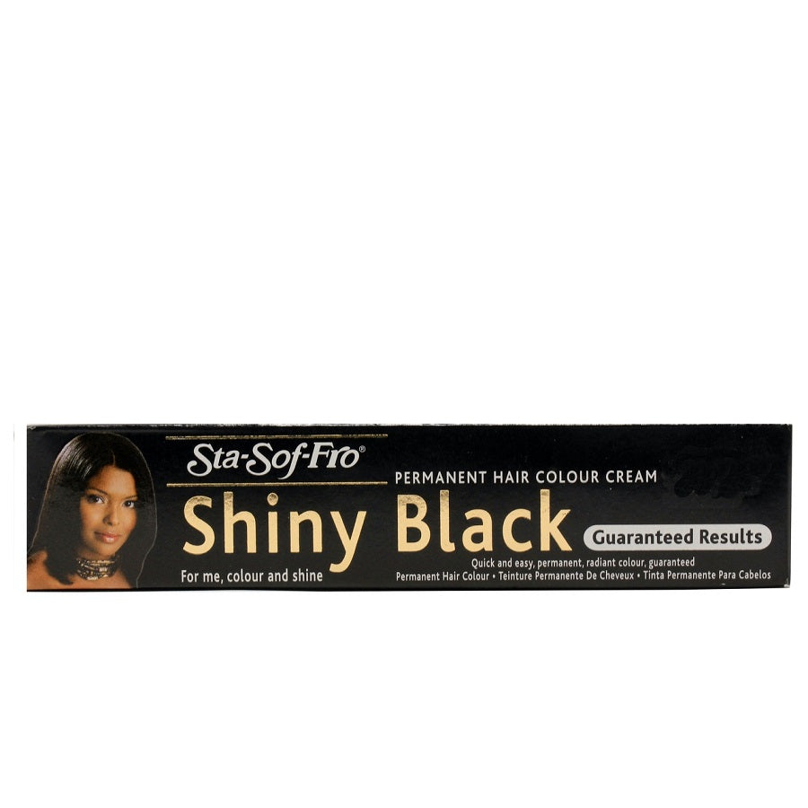 Sta-Sof-Fro Permanent Hair Colour Creme Shiny Black for Stunning, Lasting Black Hair 25ml/0.85 oz