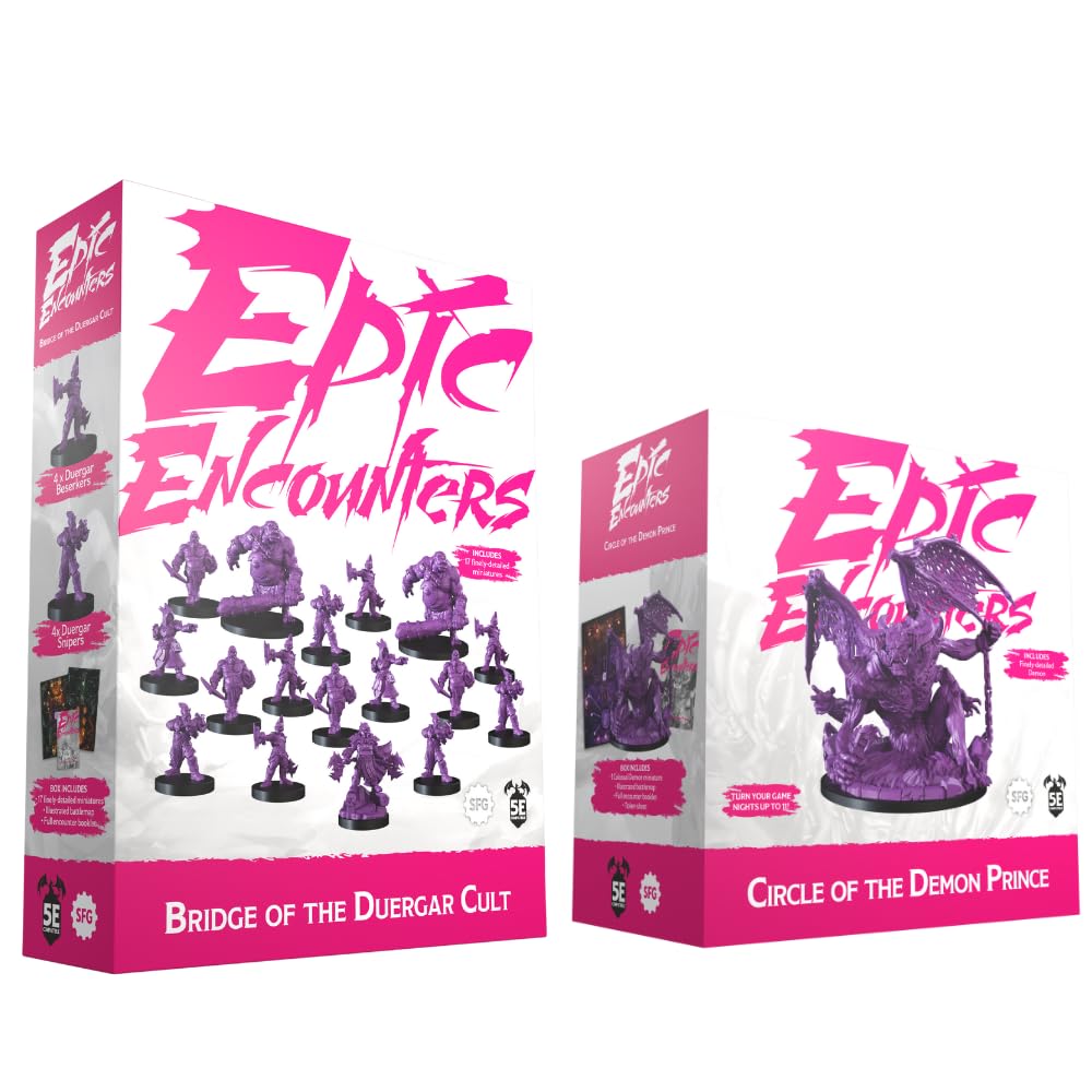Steamforged Games Epic Encounters: Circle of the Demon Prince & Bridge of the Duergar Cult | SFG