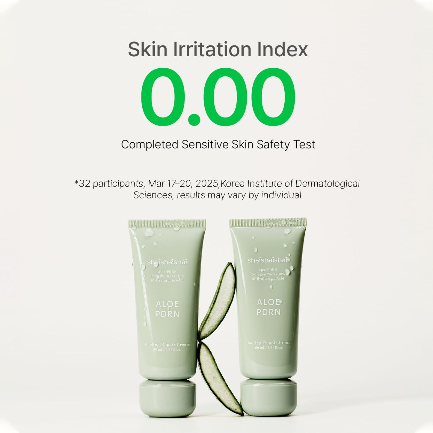 shaishaishai Aloe PDRN Cooling Repair Cream – Hydrating Soothing Face Moisturizer with Vegan Collagen & Hyaluronic Acid, Calms Heat-Stressed Skin, 50ml