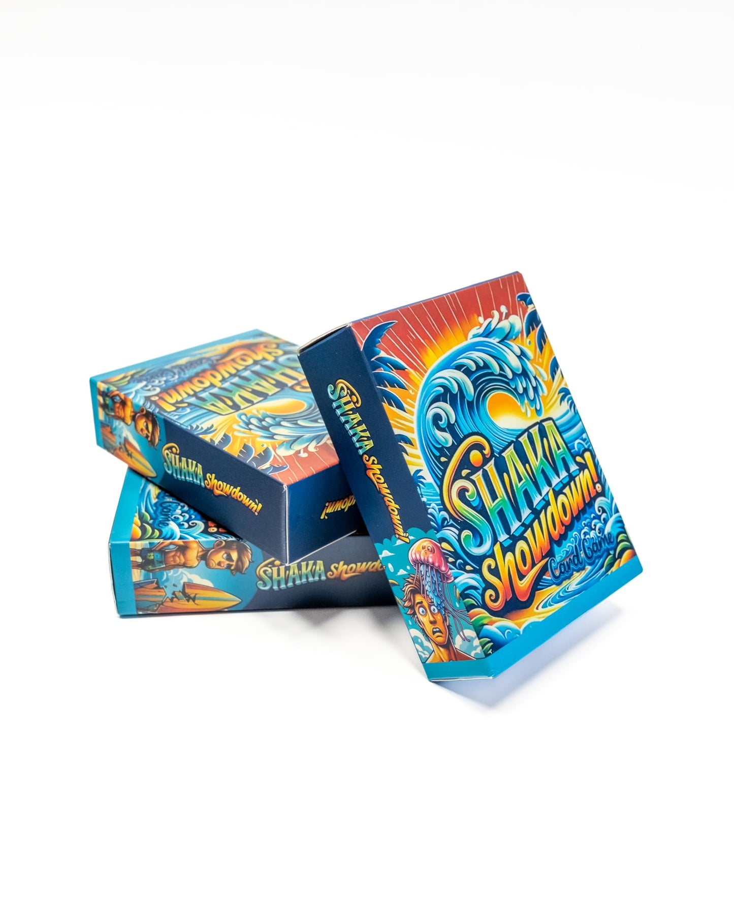 SHAKA Showdown Card Game for Teens 6+ | Surf-Themed Travel & Family Card Game