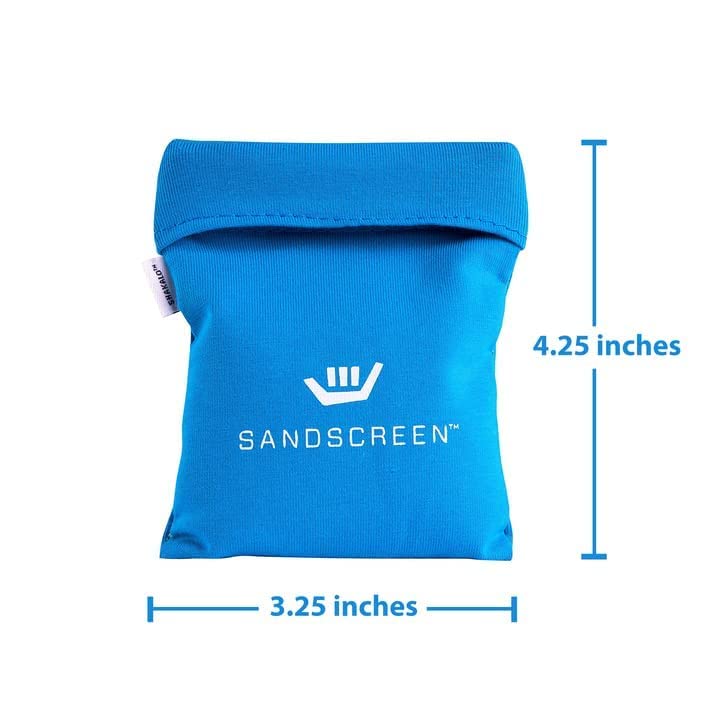 SHAKALO Sandscreen Sand Removal Bag – Talc-Free, Reef-Friendly, Sand-Free Beach Kit (Pack of 3)