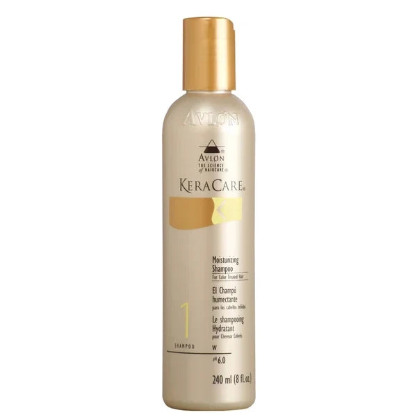 Keracare Moisturising Shampoo for Colour Treated Hair 8 oz / 237 ml - For Colour Treated Hair