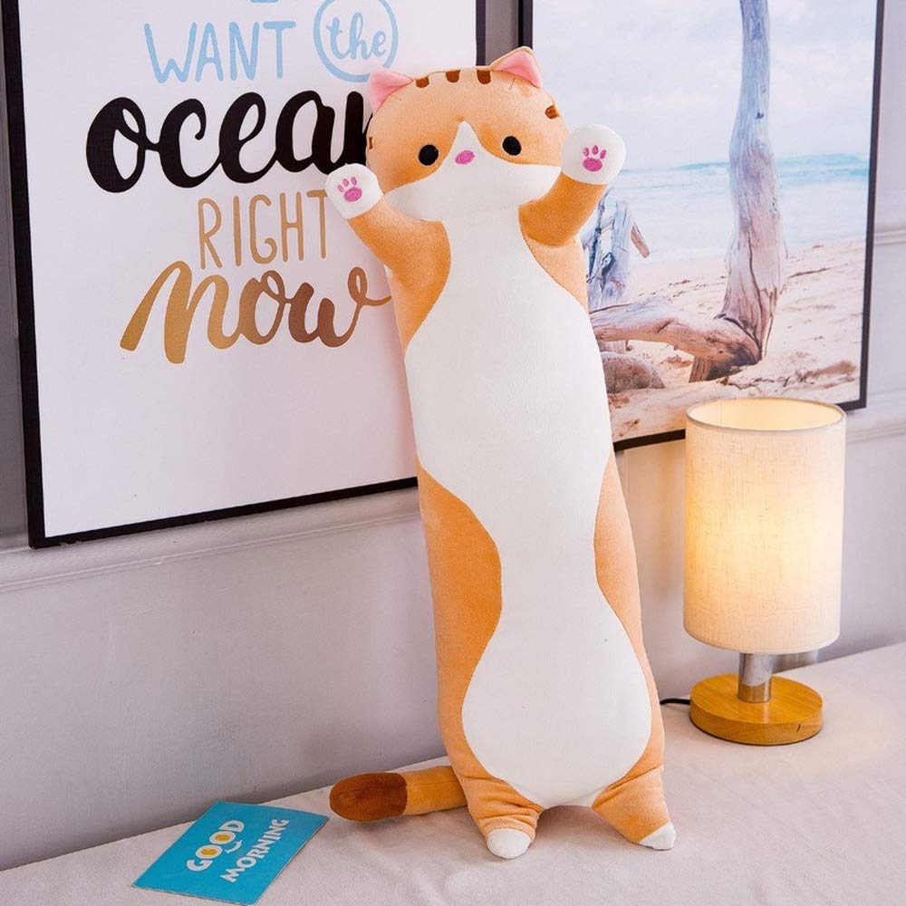 Shangman Lovely Plush Cat Doll — Soft Pillow, 50–150cm, Gift for Kids & Partners