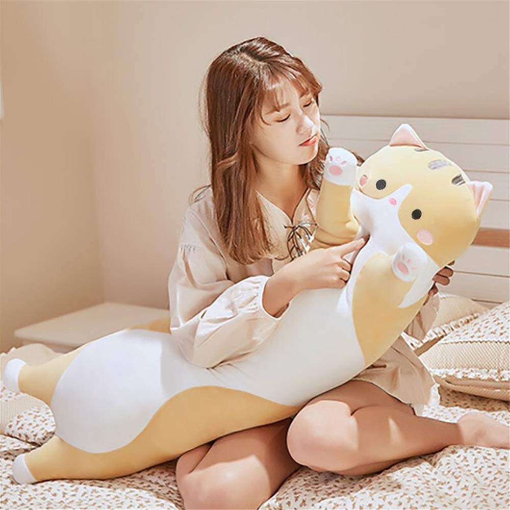Shangman Lovely Plush Cat Doll — Soft Pillow, 50–150cm, Gift for Kids & Partners