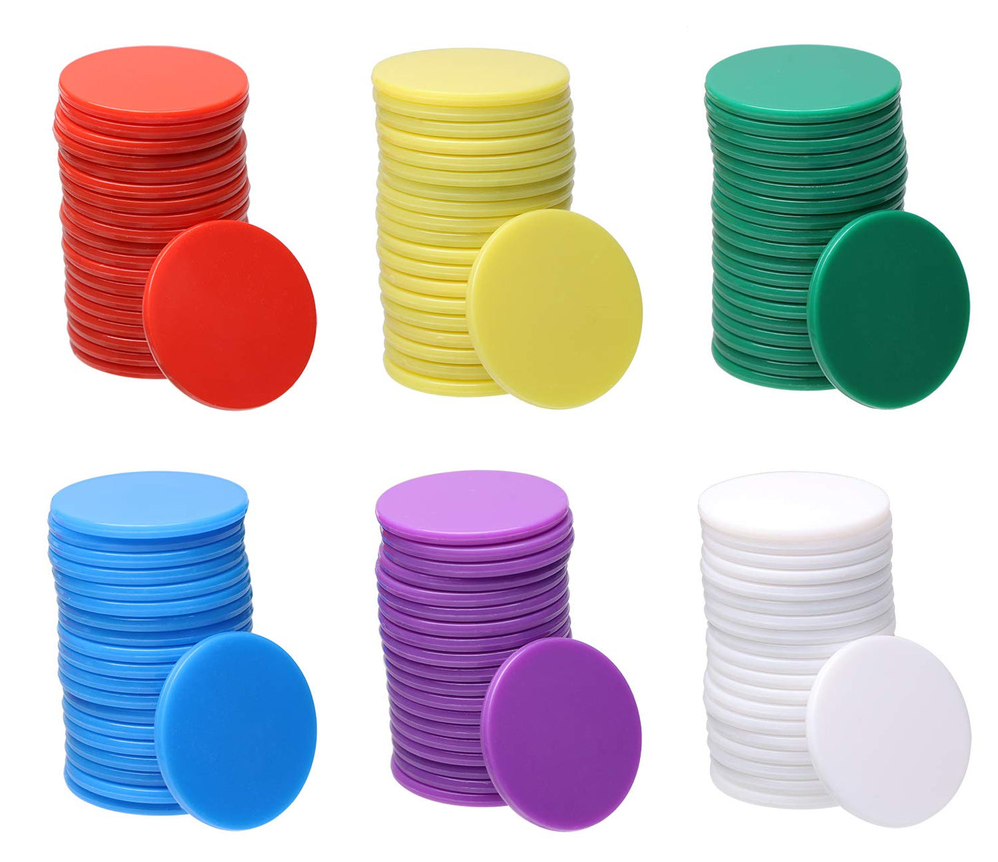 Shapenty 6 Colors Plastic Learning Counters – 120pcs with Box