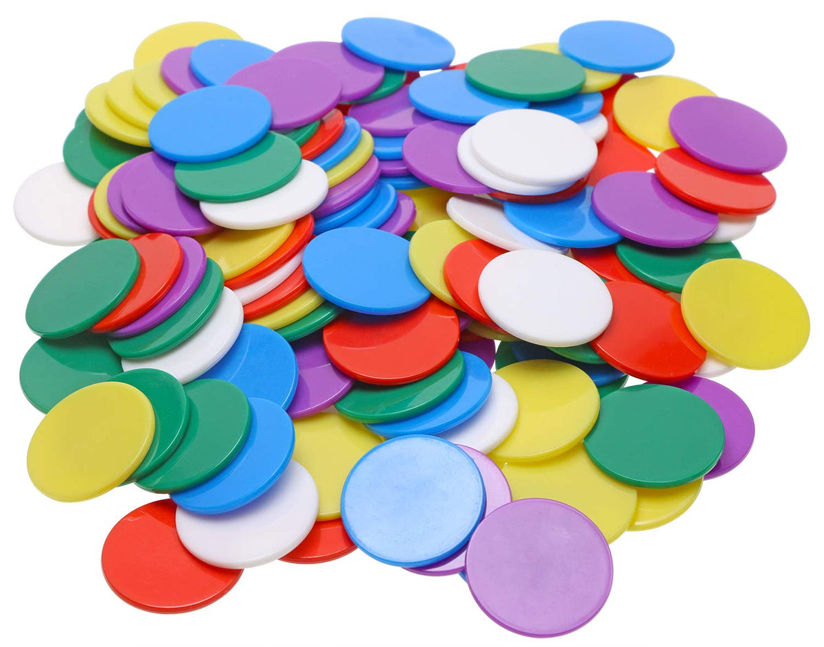 Shapenty 6 Colors Plastic Learning Counters – 120pcs with Box