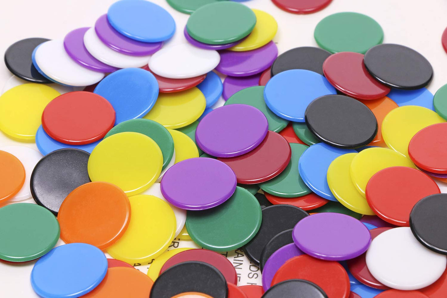 Shapenty 3/4 Inch Plastic Learning Counters – 135pcs, 9 Colors