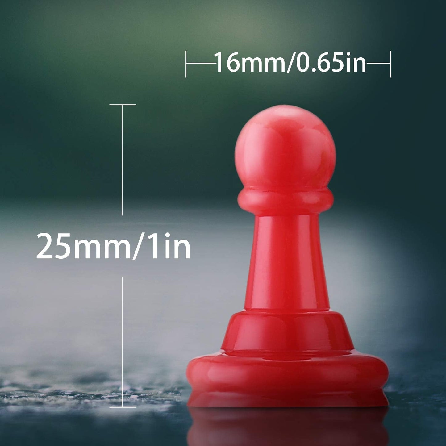 Shappy 32-Piece Multicolor Plastic Pawn Set – 1 Inch