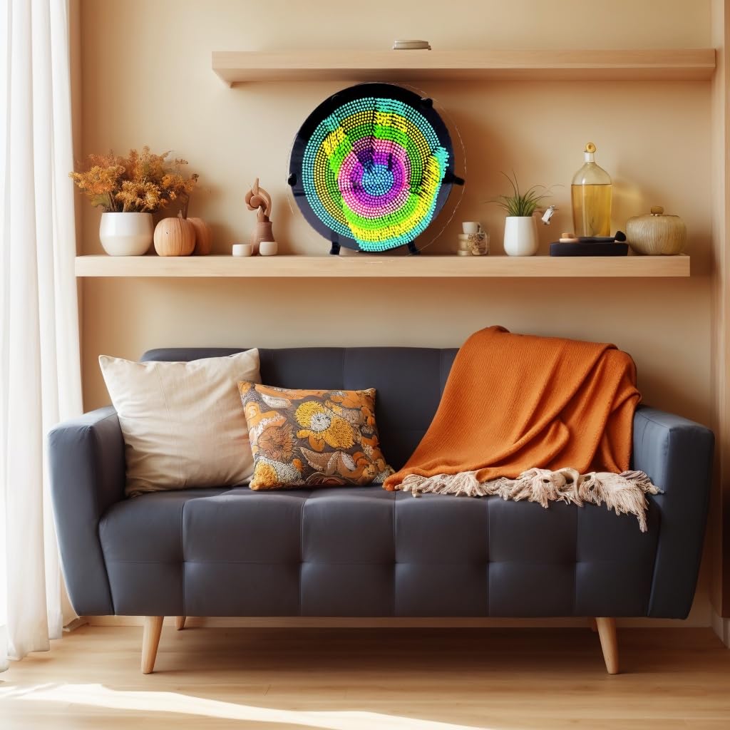 Sharkwill 3D Pin Art Rainbow Toy – Extra Large 8x8 Inch Wall Decor & Creativity