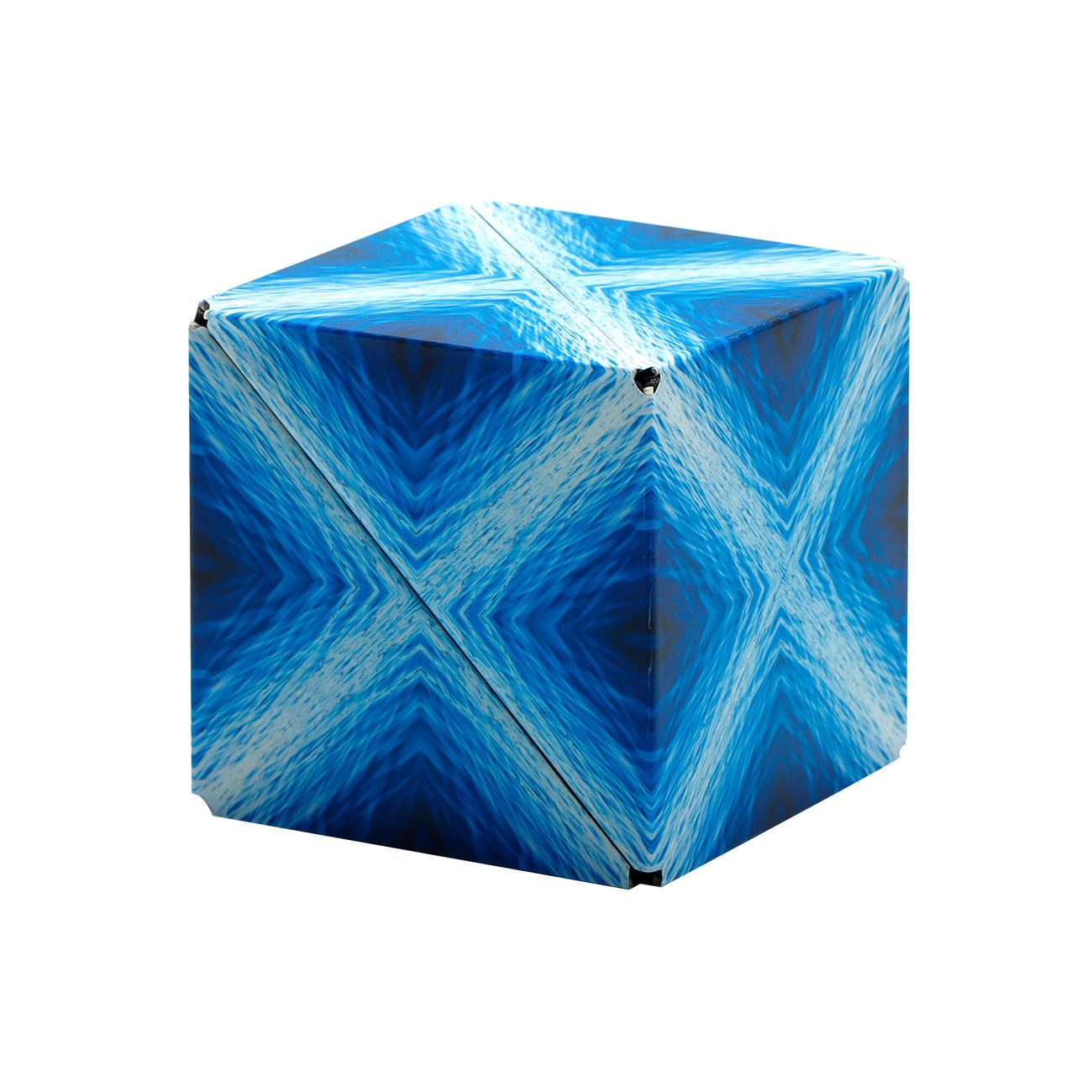 Shashibo Shape Shifting Box - Award-Winning Magnetic STEM Fidget Toy | 100+ Transformations (Blue Planet)