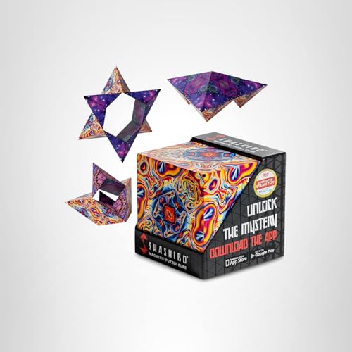 Shashibo Shape Shifting Box – 100+ Transformations, Ultra-Strong Magnets | Spaced Out Sensory STEM Toy