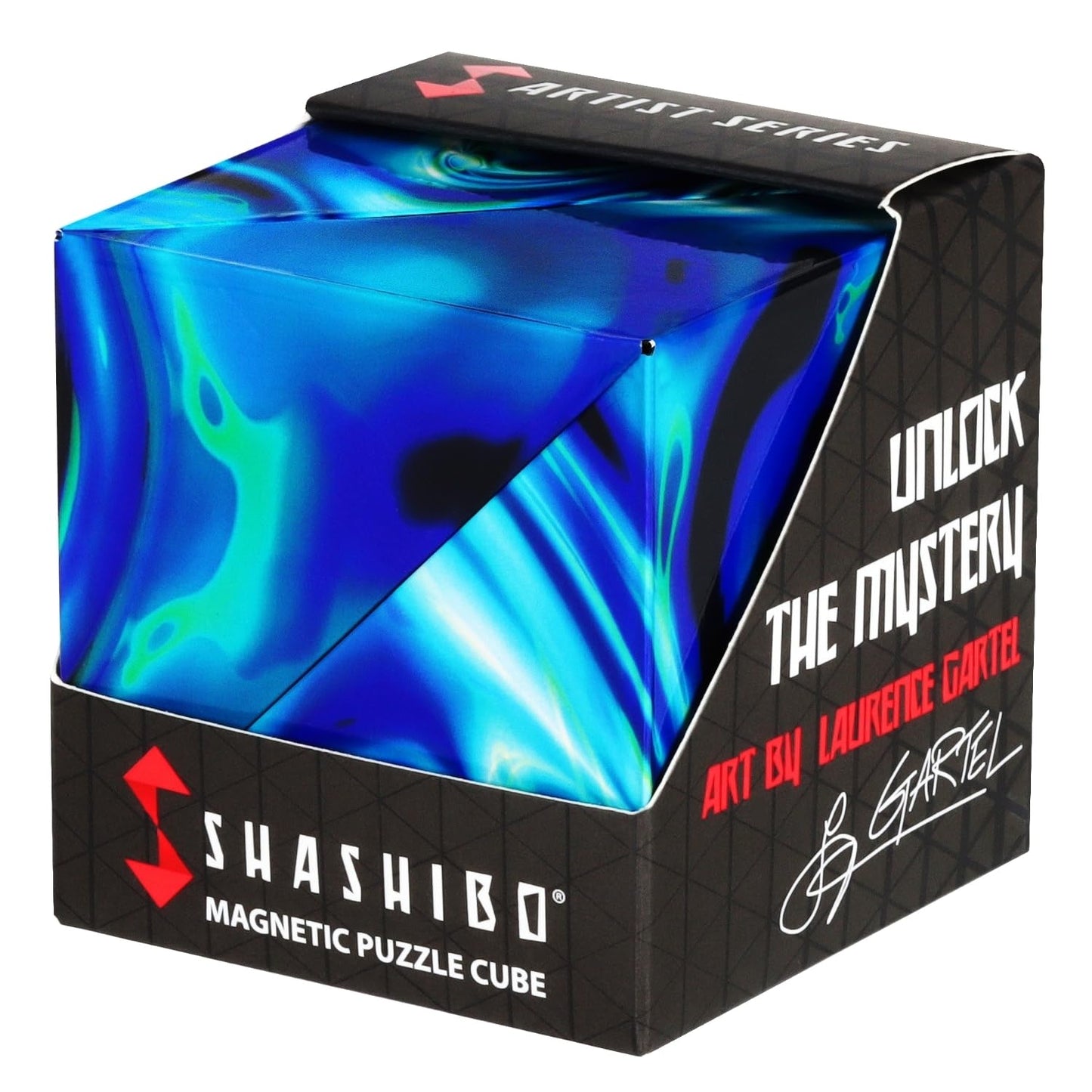 Shashibo Shape Shifting Box - Mystic Ocean | 100+ Shapes, Magnetic STEM Fidget Toy