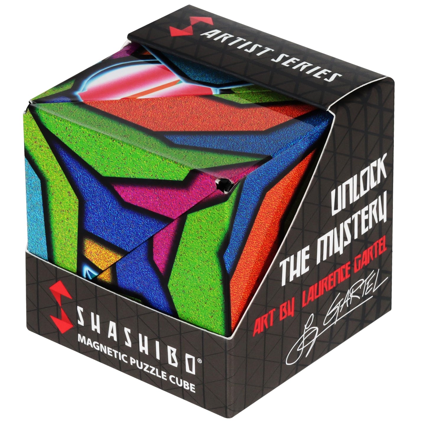 Shashibo Shape Shifting Box – Stained Glass | Award-Winning Magnetic STEM Fidget Toy with 100+ Shapes
