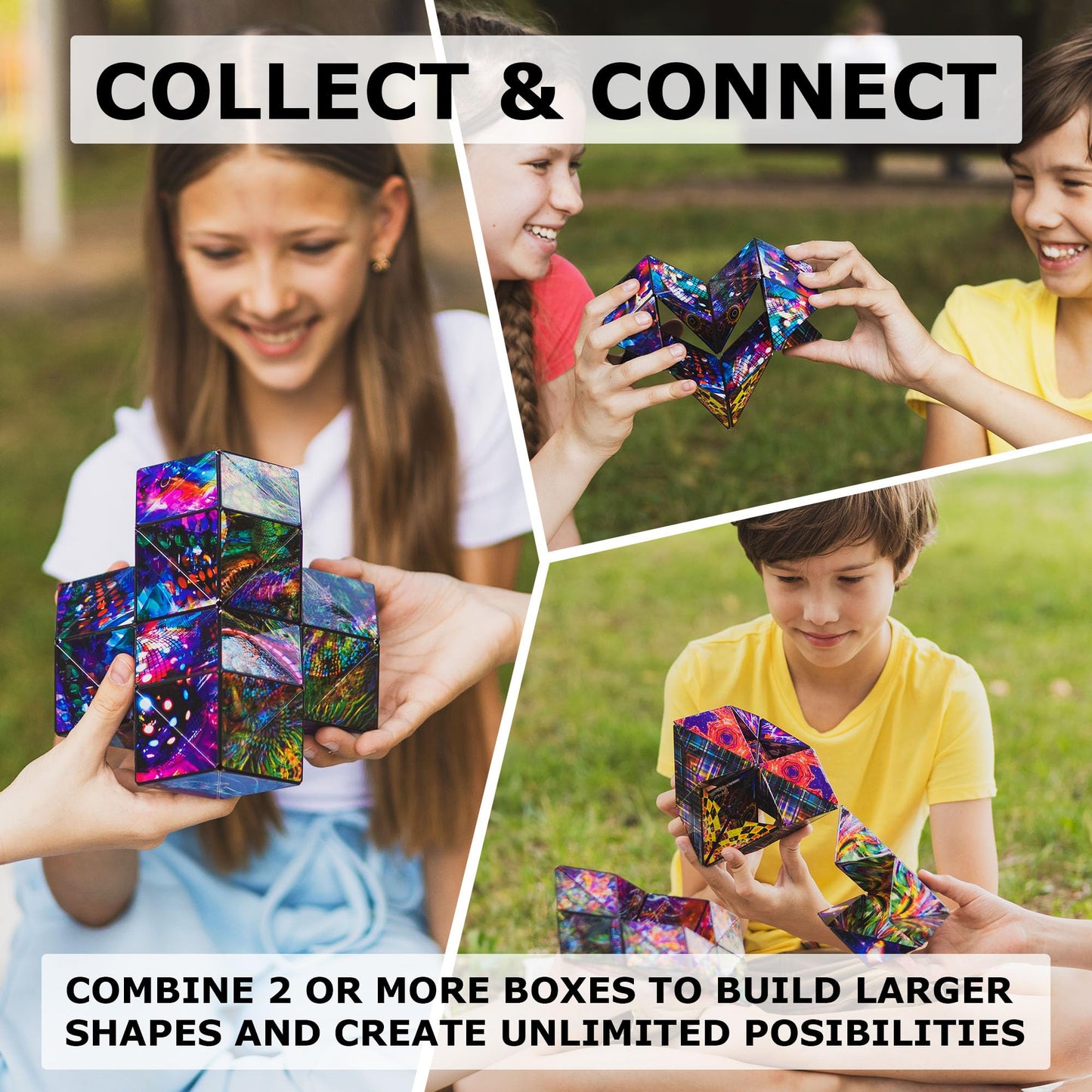 Shashibo Shape Shifting Box – Magnetic Puzzle Cube | 100+ Transformations | The Chameleon Edition