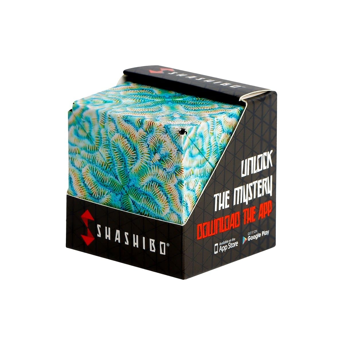 Shashibo Shape Shifting Box - Undersea Edition | 100+ Shapes, 36 Magnets | Award-Winning Fidget Toy