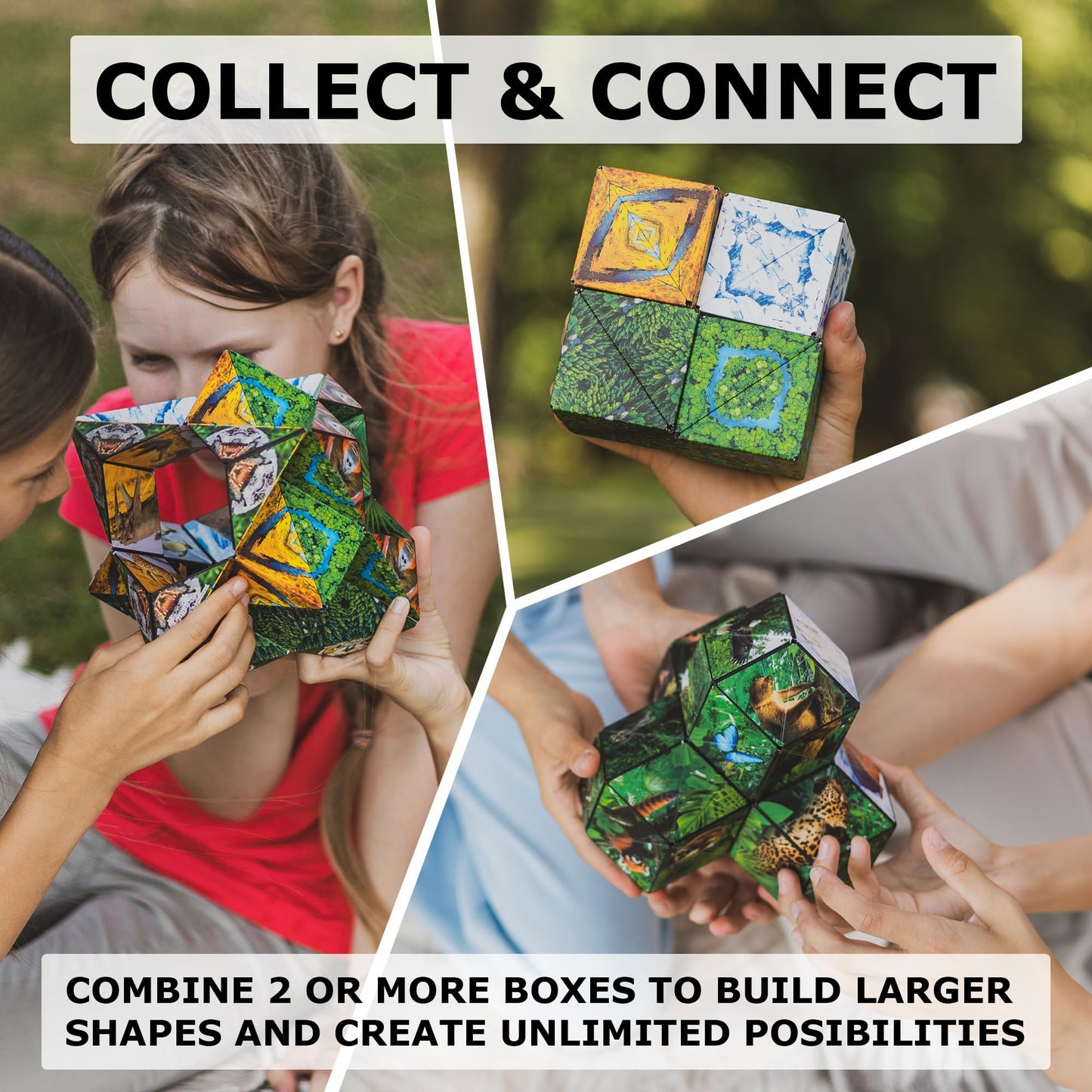 Shashibo Shape Shifting Box — Award-Winning Magnetic Puzzle Cube (100+ Shapes)