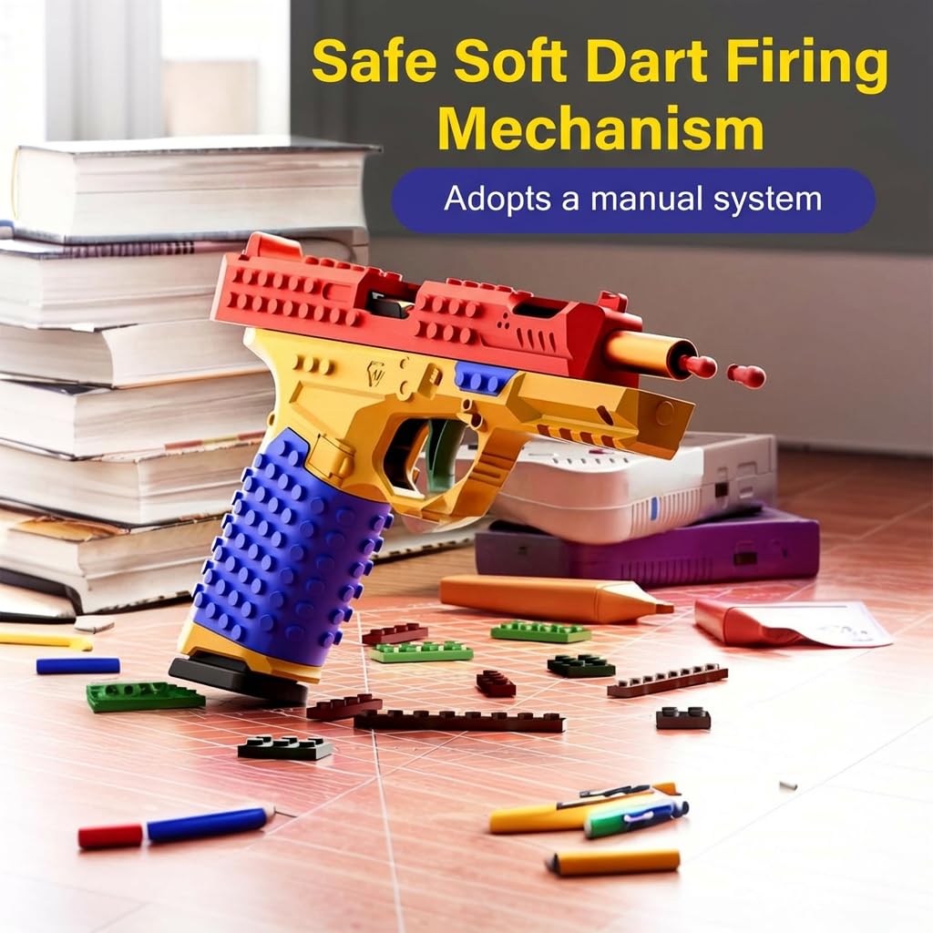 SHATGYI Tactical DIY Building Block Handle Set – Display-Ready, Colorful ABS Kit for Adults