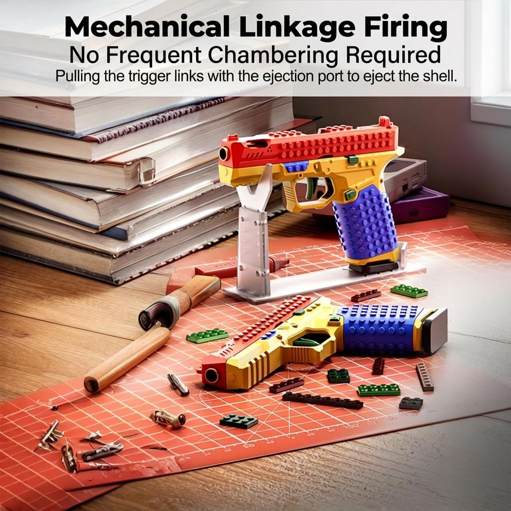 SHATGYI Tactical DIY Building Block Handle Set – Display-Ready, Colorful ABS Kit for Adults