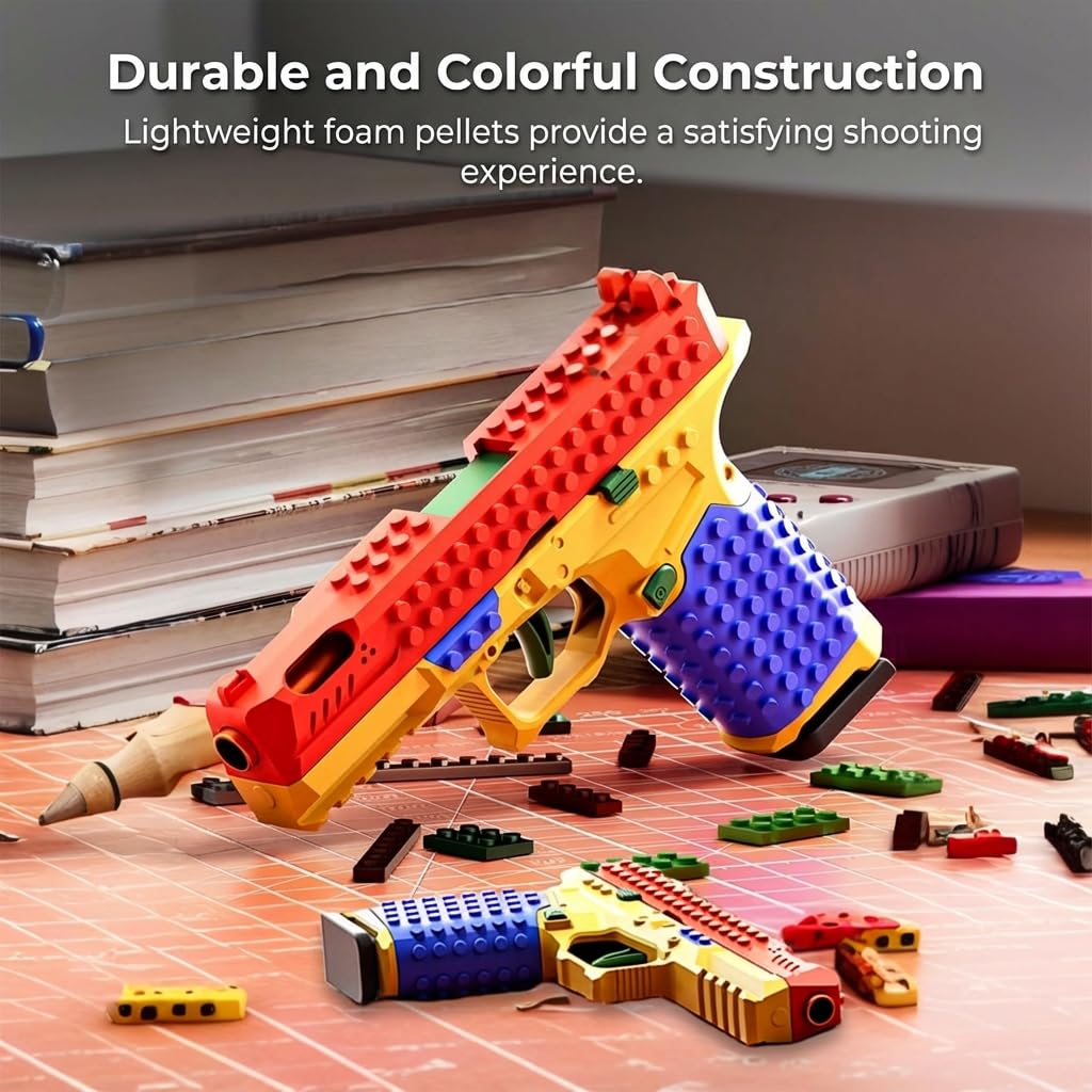 SHATGYI Tactical DIY Building Block Handle Set – Display-Ready, Colorful ABS Kit for Adults