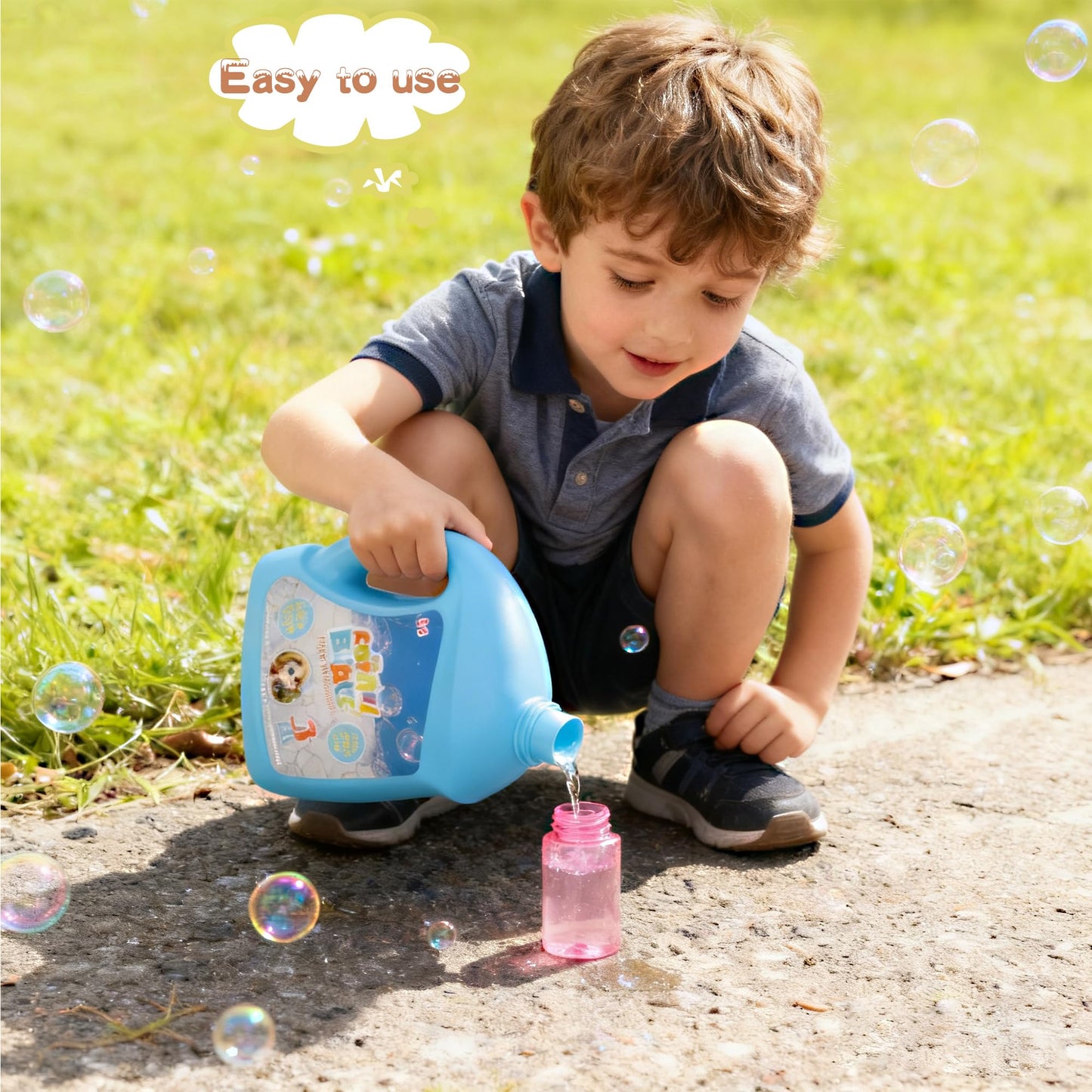 SHCKE Concentrated Bubble Solution 1 L – Refill for Bubble Machines, Giant Wands & Bubble Guns