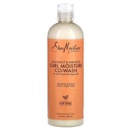 Shea Moisture Coconut & Hibiscus Curl Moisture Co-Wash 13 oz / 384 ml - For Natural Curls & Frizz Control