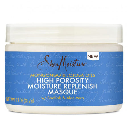 Shea Moisture High Porosity Moisture Replenish Masque 11 oz / 325 ml - For High Porosity, Dry & Damaged Hair