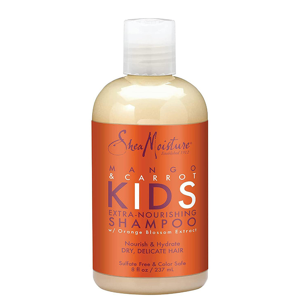 Shea Moisture Mango & Carrot KIDS Extra-Nourishing Shampoo 8 oz / 237 ml - For Kids' Dry & Fragile Hair