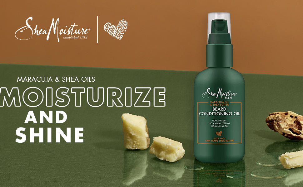 Shea Moisture Maracuja & Shea Beard Oil - Soften & Condition 3.2oz