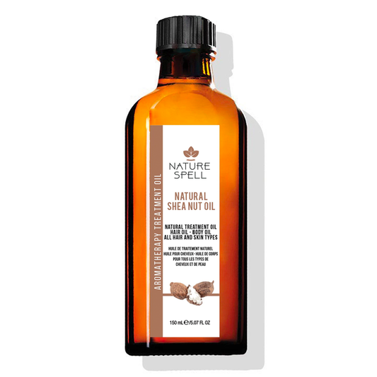 Nature Spell Shea Nut Oil Deeply Hydrating & Nourishing for Hair & Body 150ml/5.07 oz