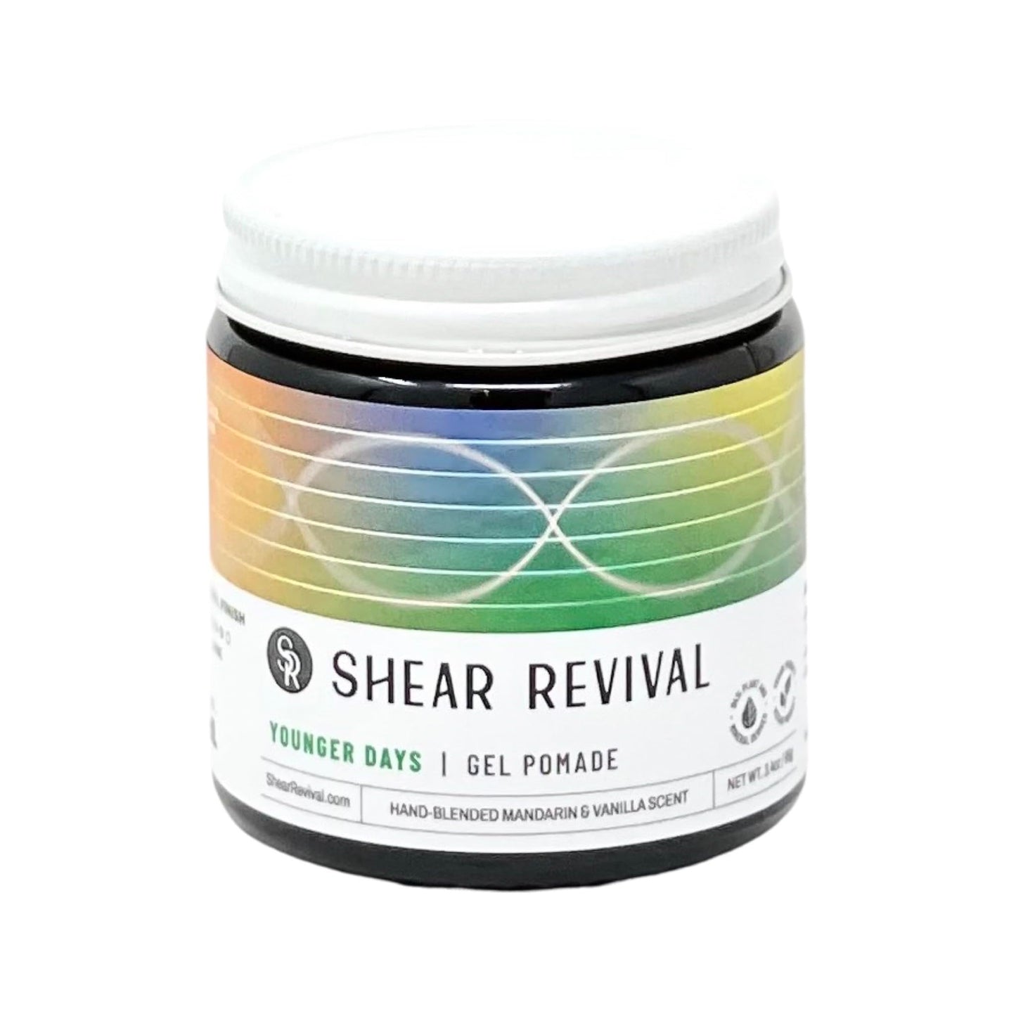 Shear Revival Younger Days Gel Pomade – Vegan, Medium Hold, Natural Finish (3.4oz)