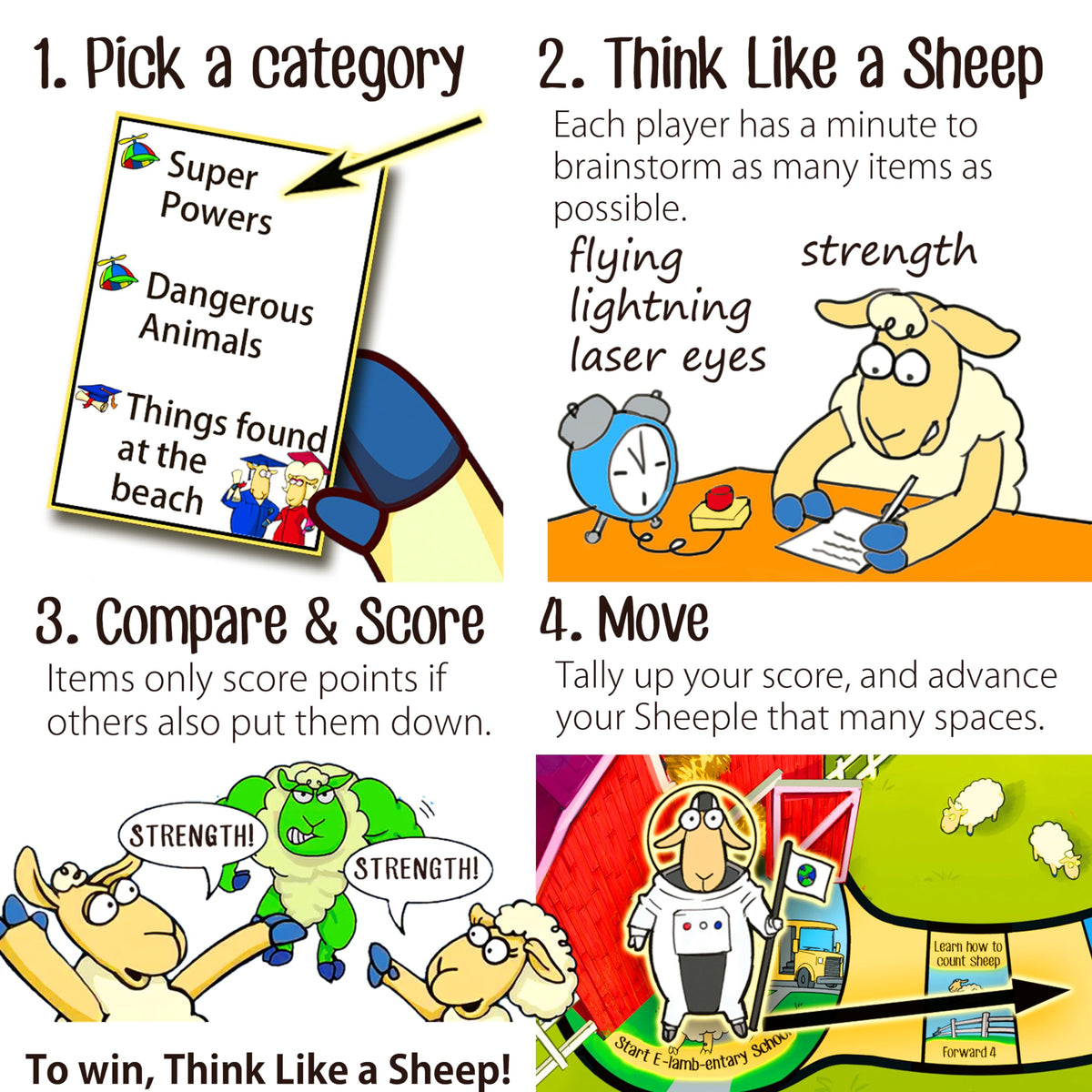 SHEEPLE™ Party Game for Family Game Night | 4-12 Players, 30 Minutes, Ages 8+