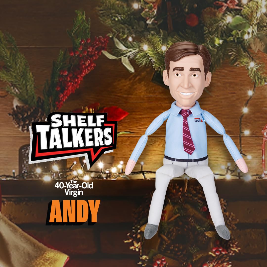 Shelf Talkers Andy 12-Inch Talking Plush — The 40-Year-Old Virgin Collectible
