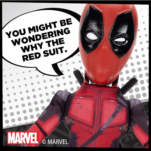Shelf Talkers Deadpool 12-Inch Talking Plush – Pull String Movie Collectible