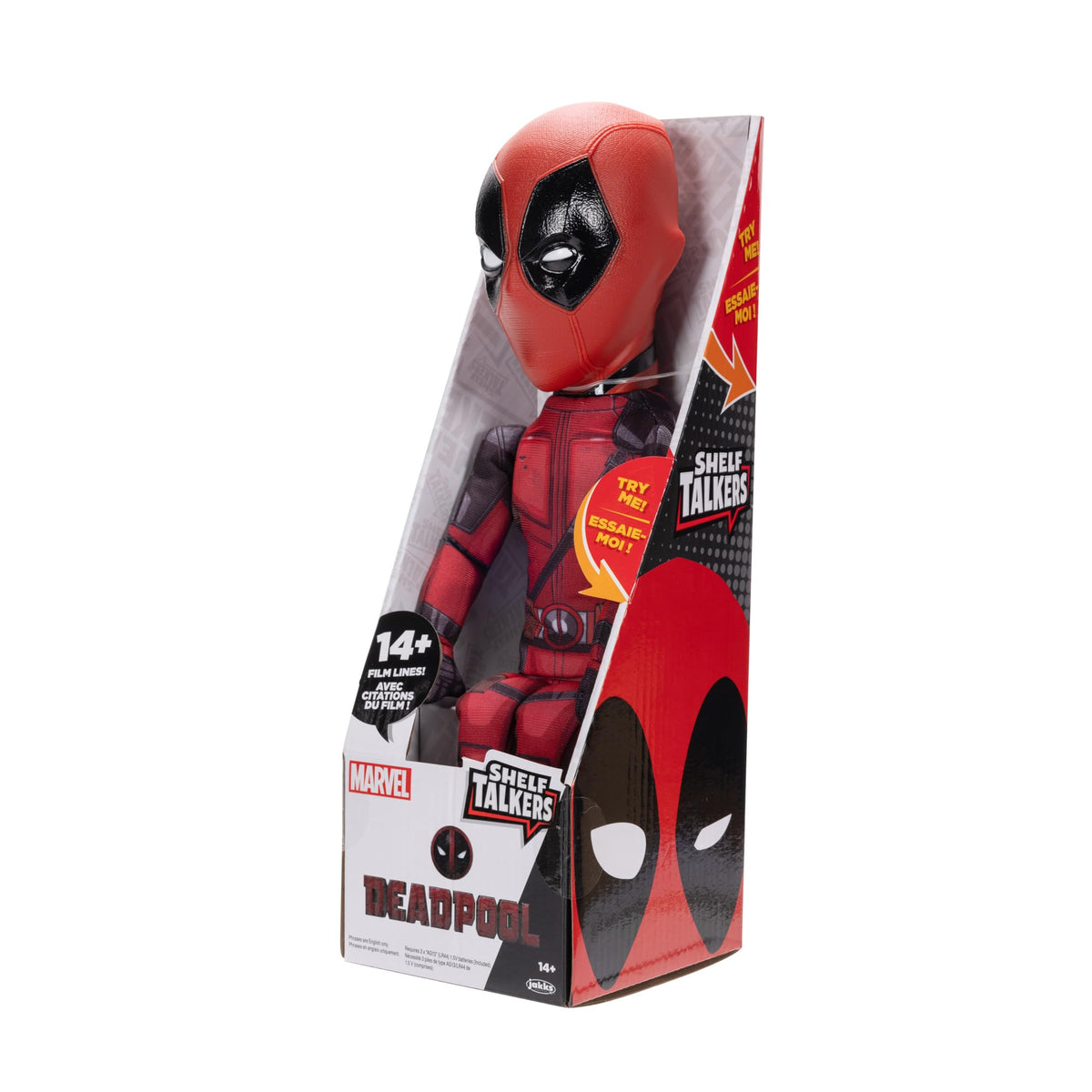 Shelf Talkers Deadpool 12-Inch Talking Plush – Pull String Movie Collectible