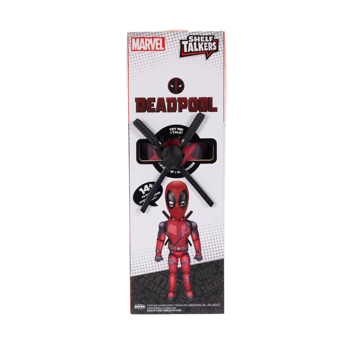 Shelf Talkers Deadpool 12-Inch Talking Plush – Pull String Movie Collectible