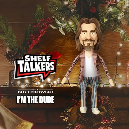 Shelf Talkers 12in Talking Plush The Dude – The Big Lebowski Pull String Collectible