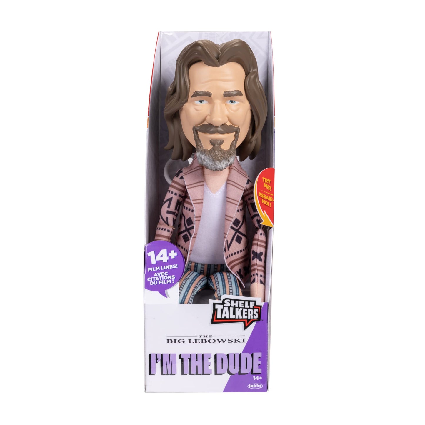 Shelf Talkers 12in Talking Plush The Dude – The Big Lebowski Pull String Collectible