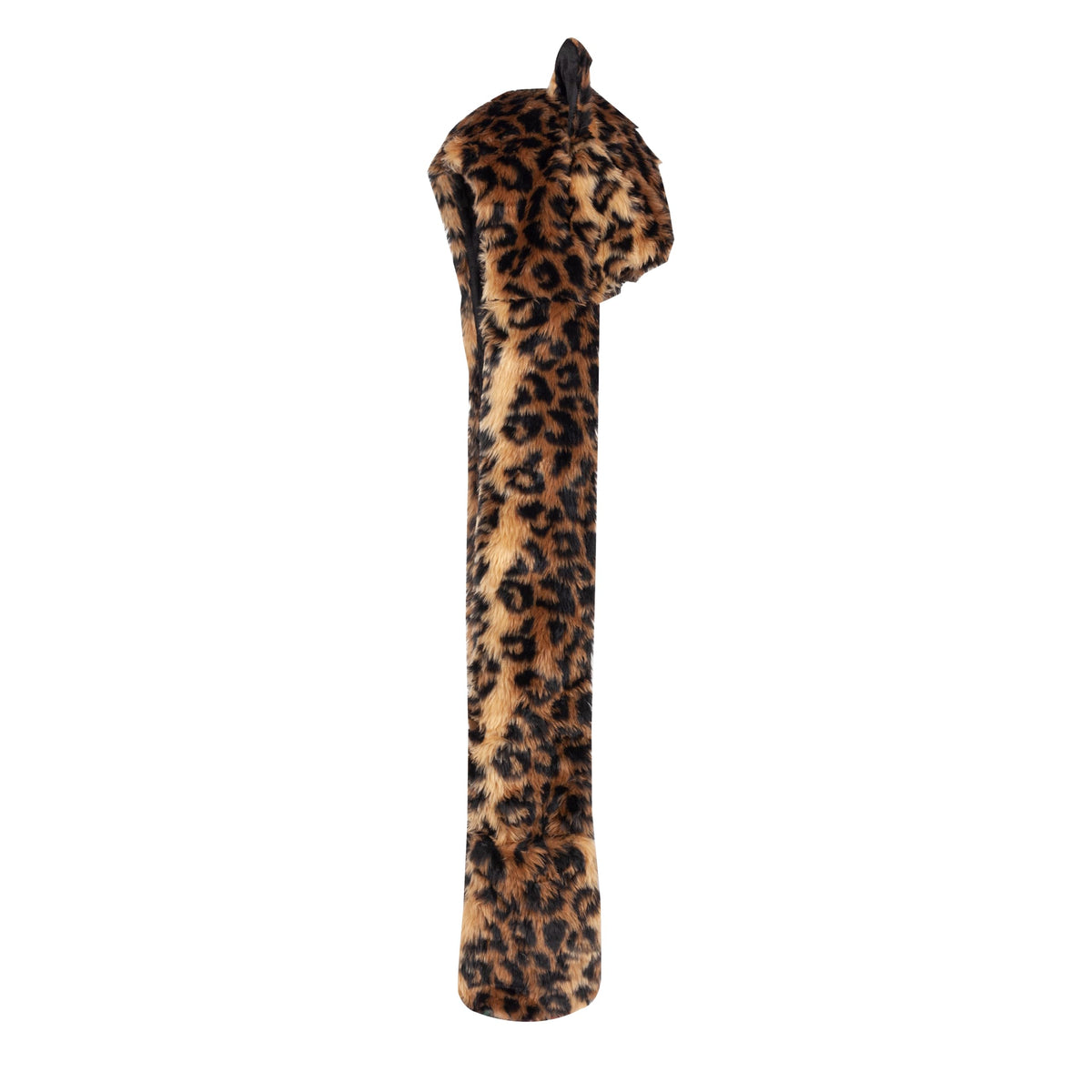 ShellKingdom Plush Leopard Hat – 3-in-1 Faux Fur Hood for Winter