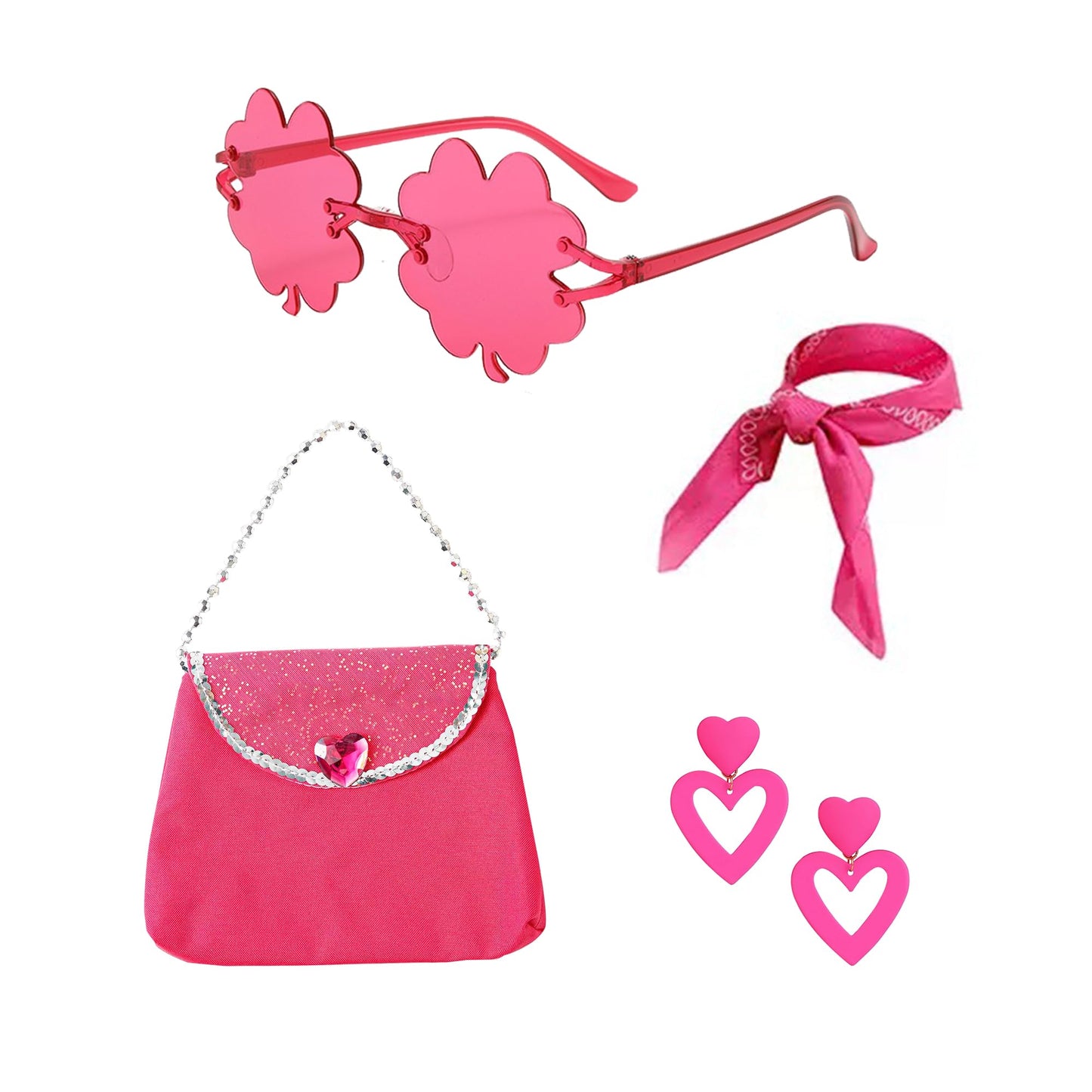 SHELOVESIT Girls Movie Doll Costume – Rose Outfit for Cosplay, Dress-Up, Halloween (120cm/5T-6T)