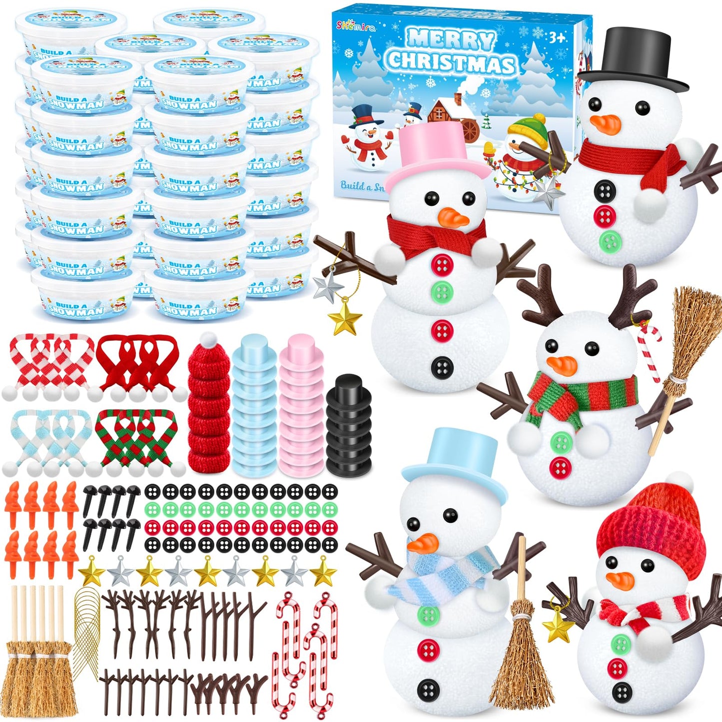 Shemira DIY Snowman Kit – Creative Kids' Christmas Craft & Party Favors