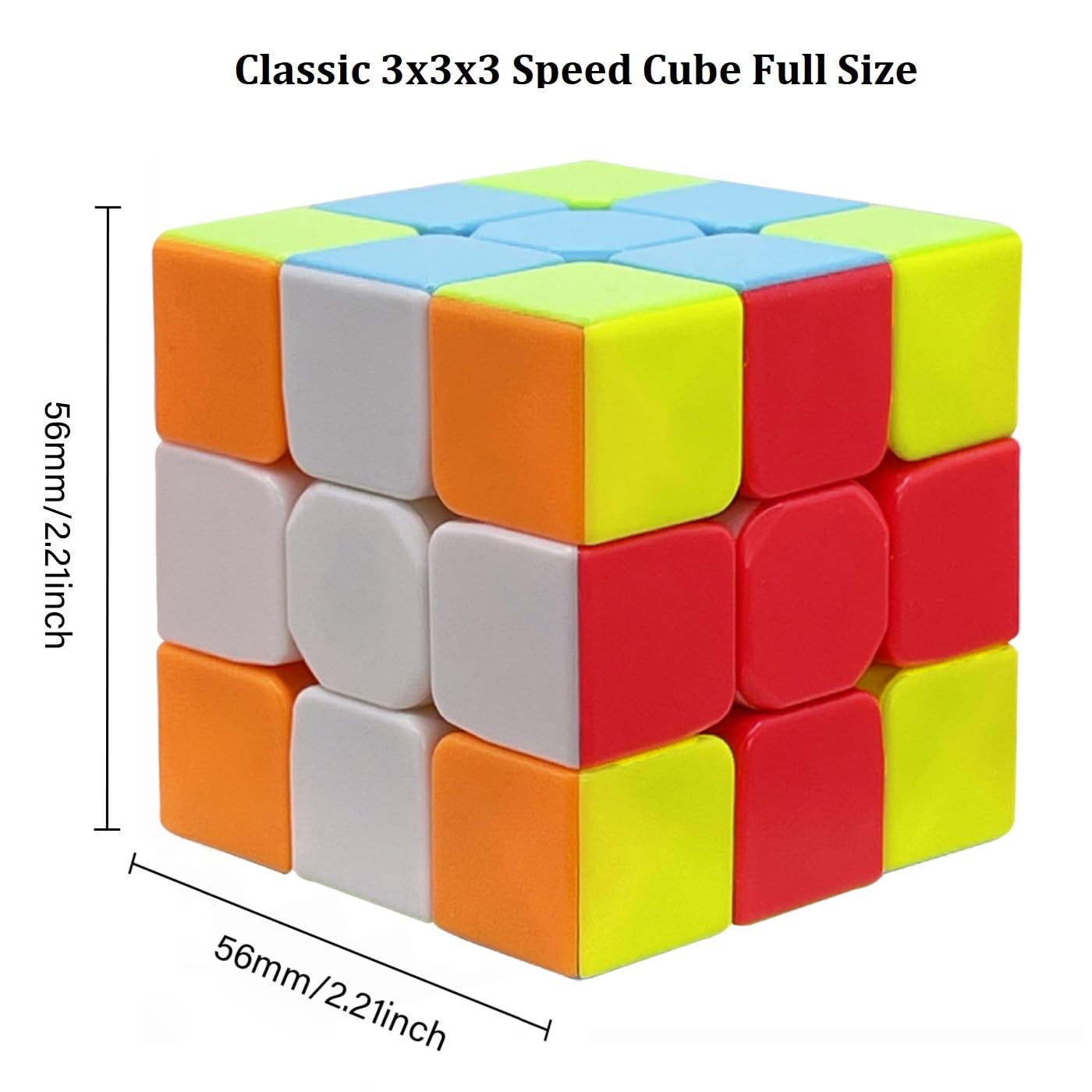 Shengshou 3x3 Speed Cube - Stickerless Classic Puzzle for Quick Solves