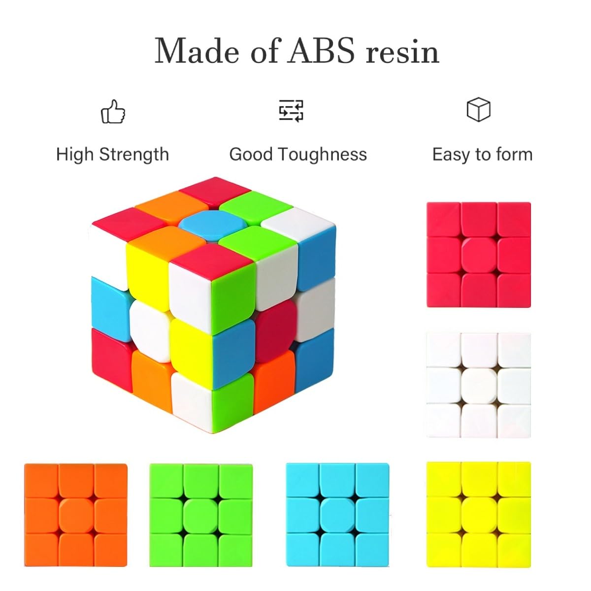 Shengshou 3x3 Speed Cube - Stickerless Classic Puzzle for Quick Solves
