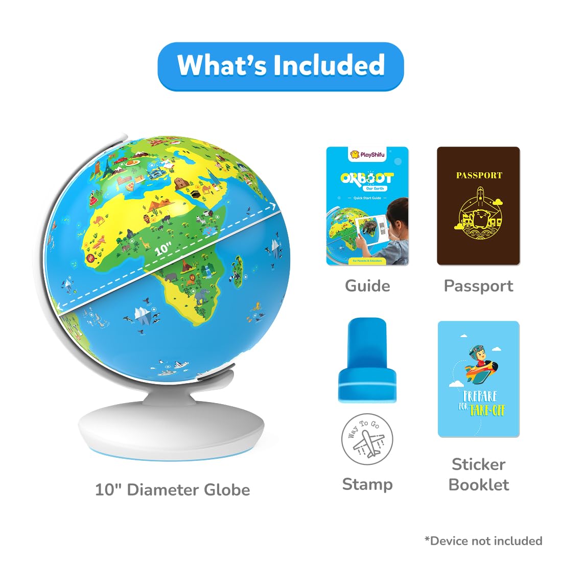 Shifu Orboot Earth Globe for Kids - AR Learning Toy with 1000+ Facts (Ages 4-10)