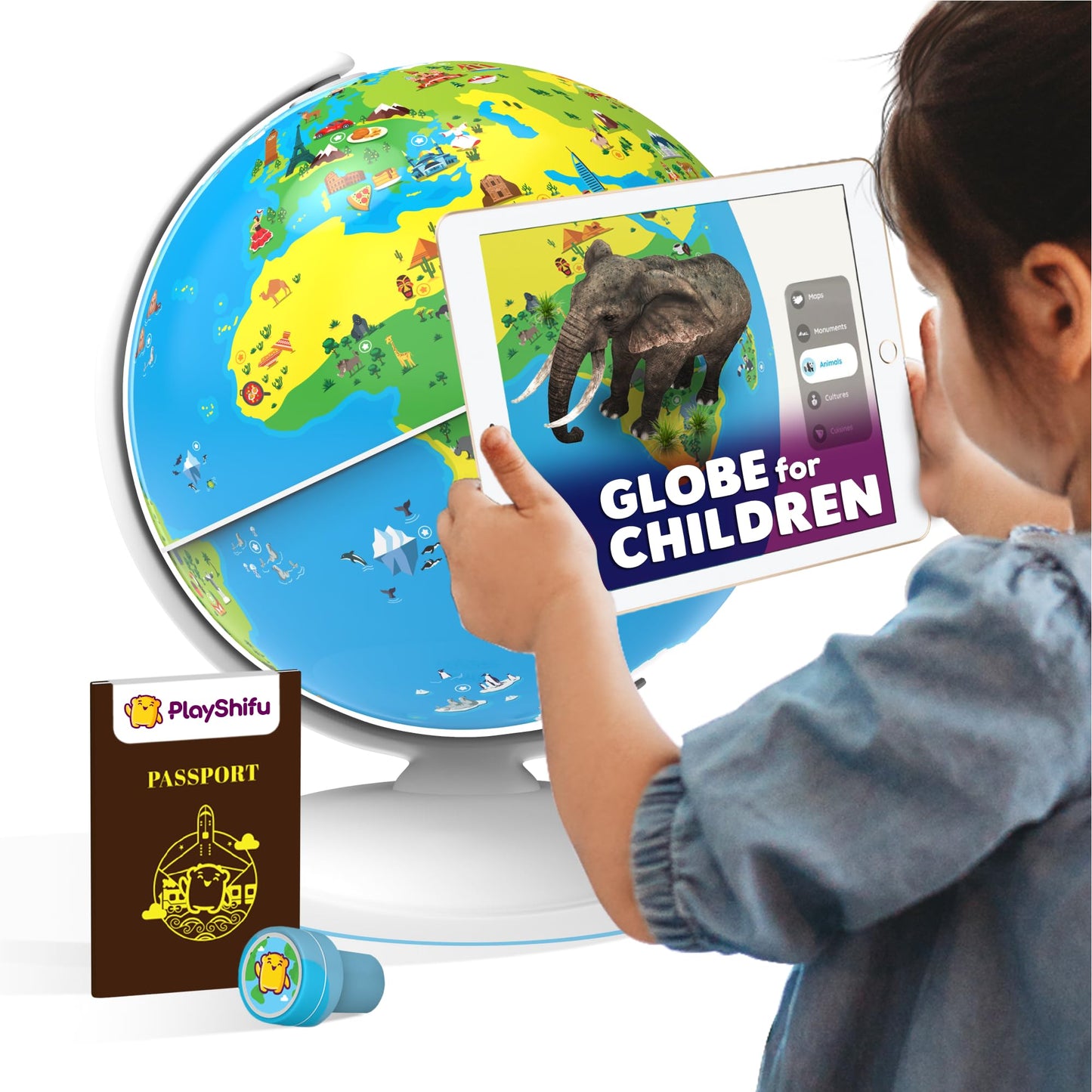 Shifu Orboot Earth Globe for Kids - AR Learning Toy with 1000+ Facts (Ages 4-10)