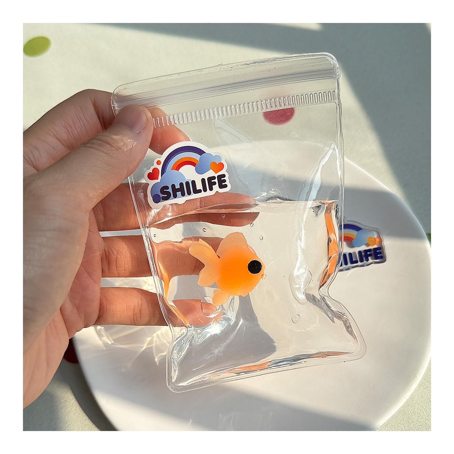 SHILIFE Taba Squishy – Stress Relief Squeeze Toys, Kawaii PVC Sensory Toys (Fish)
