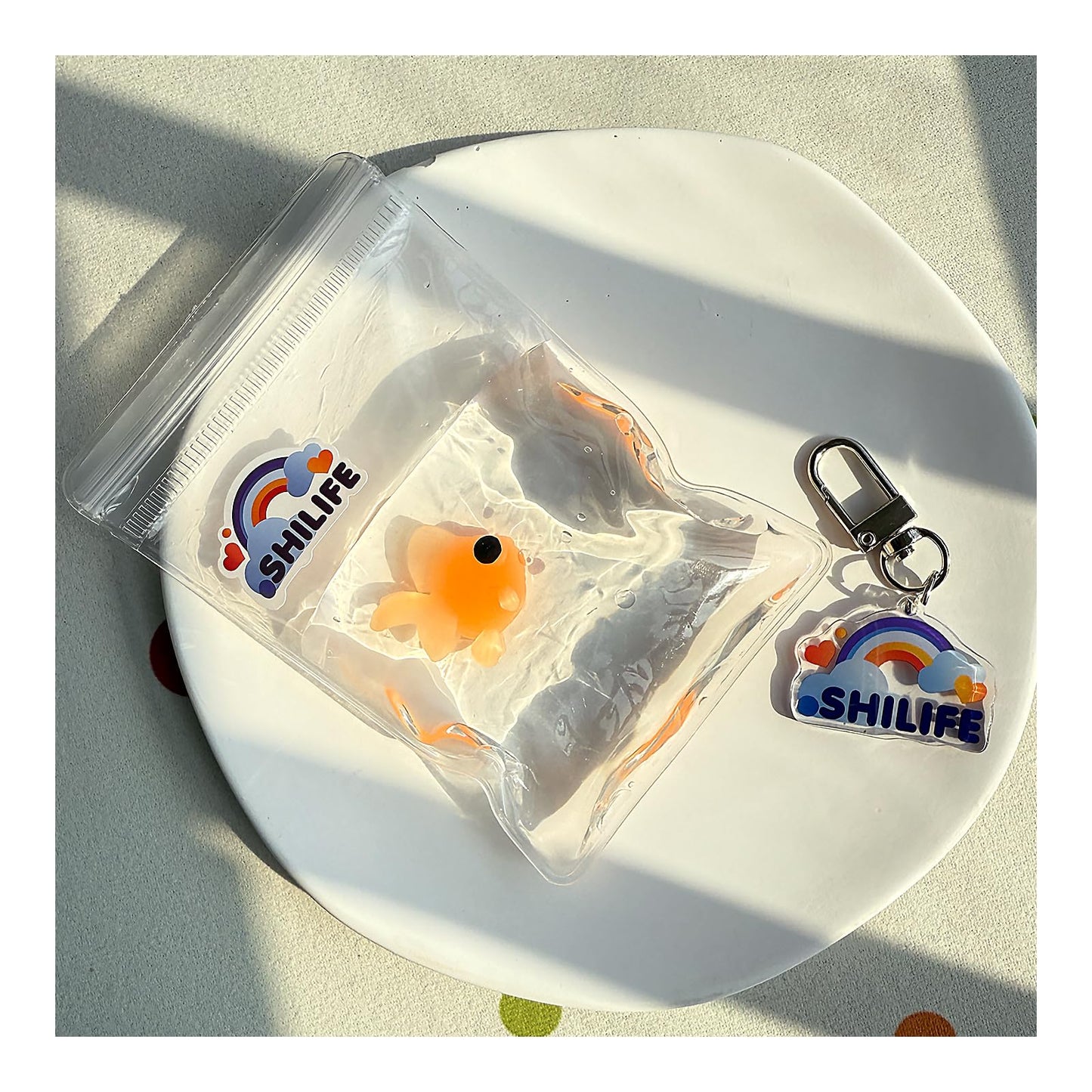 SHILIFE Taba Squishy – Stress Relief Squeeze Toys, Kawaii PVC Sensory Toys (Fish)