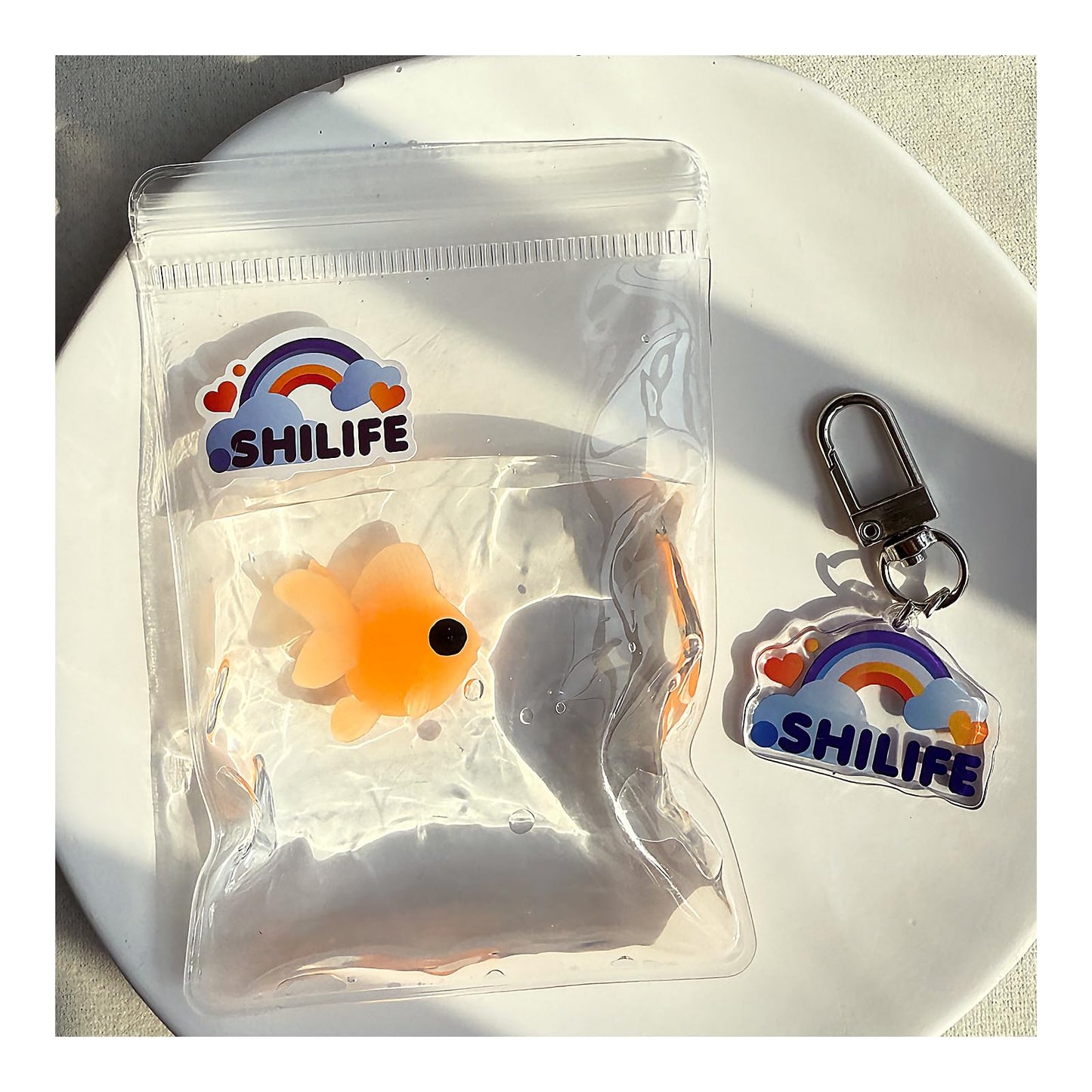 SHILIFE Taba Squishy – Stress Relief Squeeze Toys, Kawaii PVC Sensory Toys (Fish)